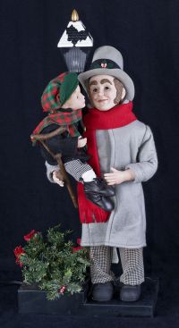 Holiday Creations QVC 36" Bob Cratchit Tim Animated Christmas Motionette
